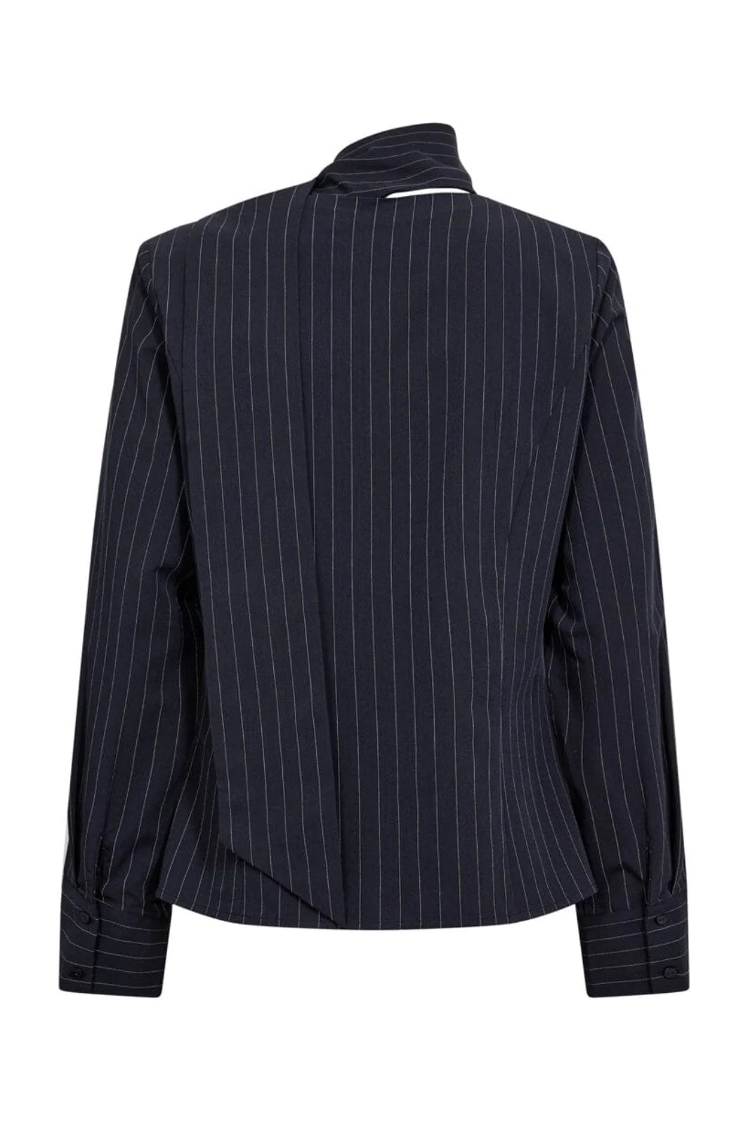 Co'Couture | LicaCC Pin Scarf Shirt - Navy