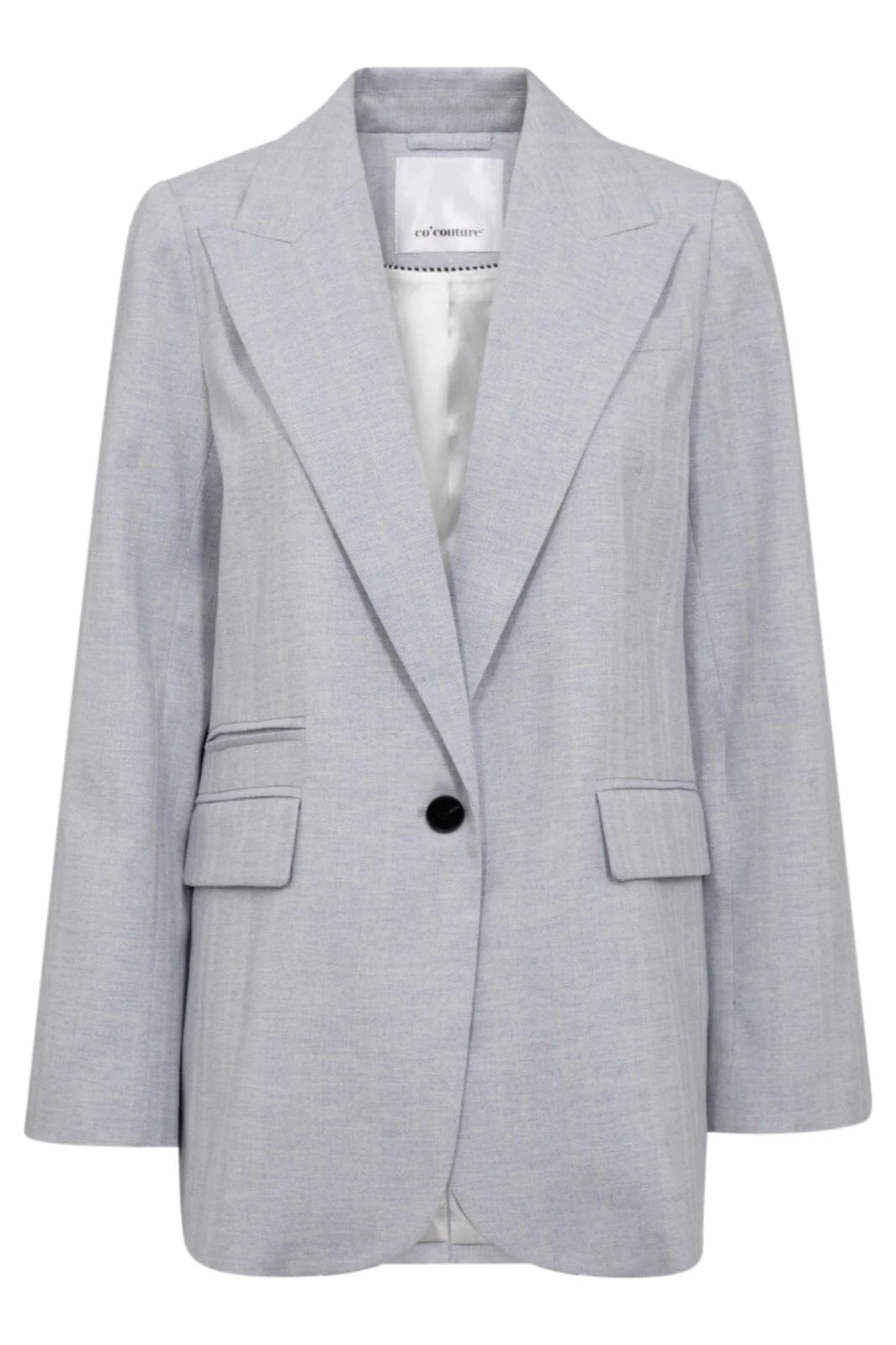 Co'Couture | LisaCC Linen Single Blazer - Light Blue