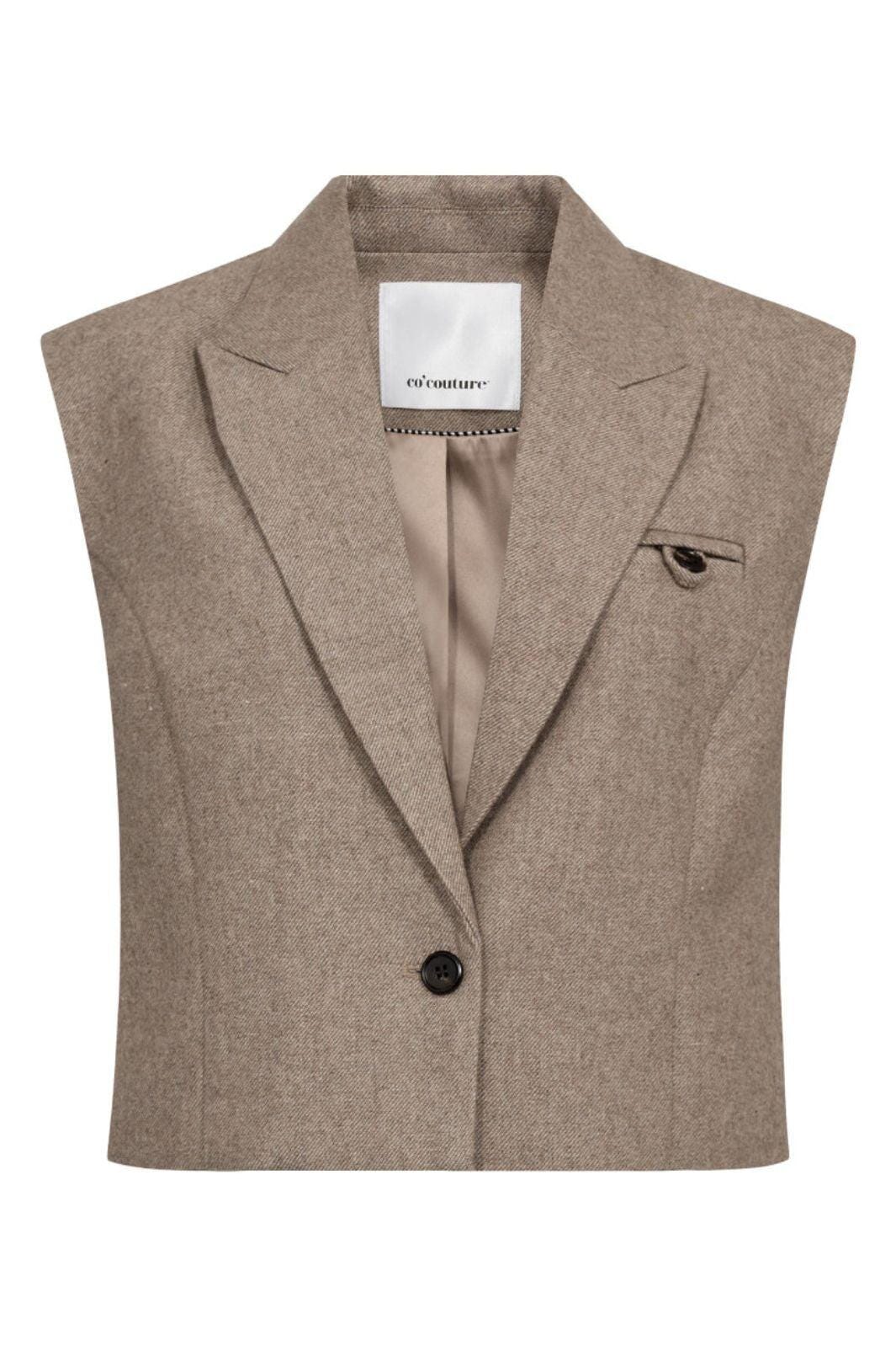 Co'Couture || MeeraCC Vest - Walnut