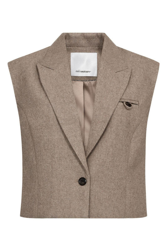 Co'Couture || MeeraCC Vest - Walnut