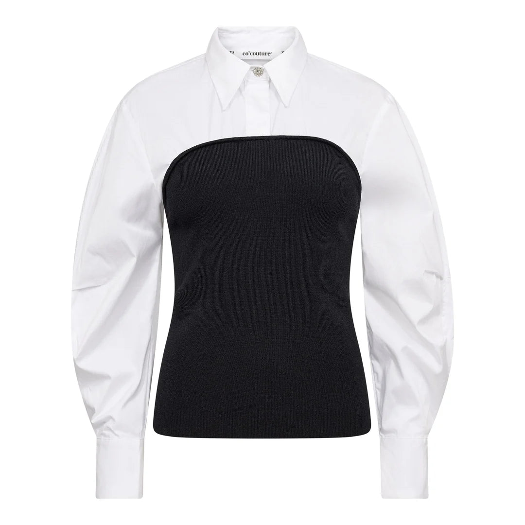 Co'Couture | MerciaCC Poplin Mix Knit