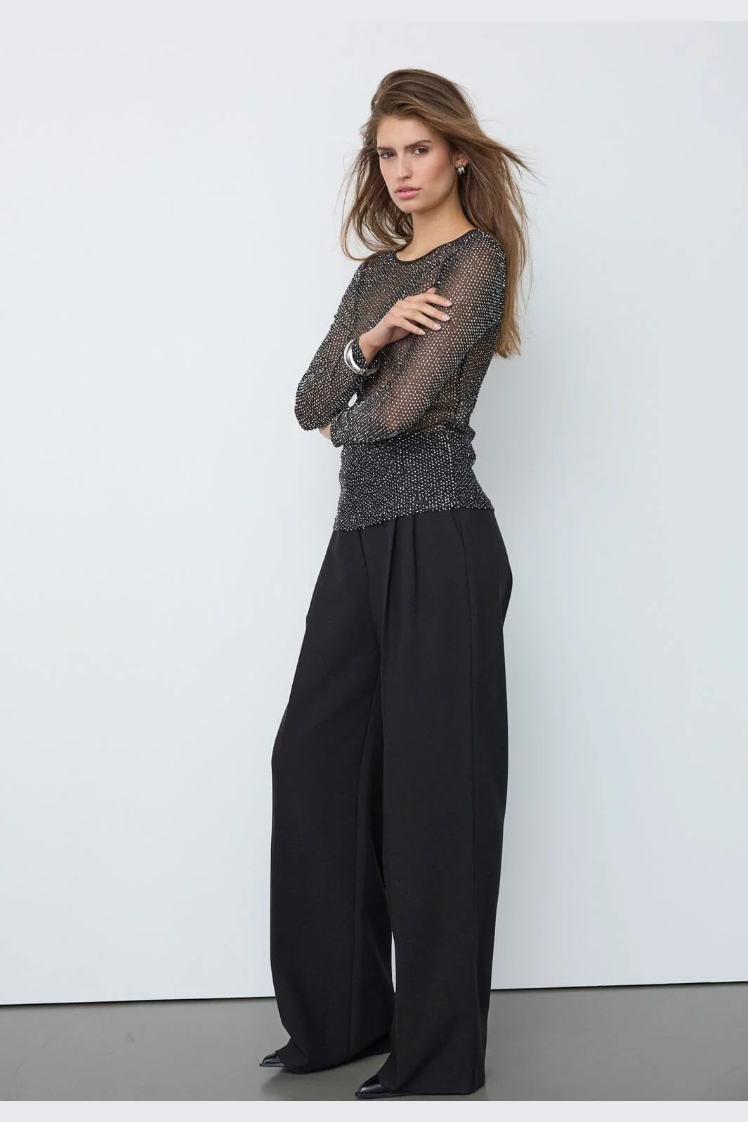 Co'Couture | NasoCC Sequin Blouse - Black