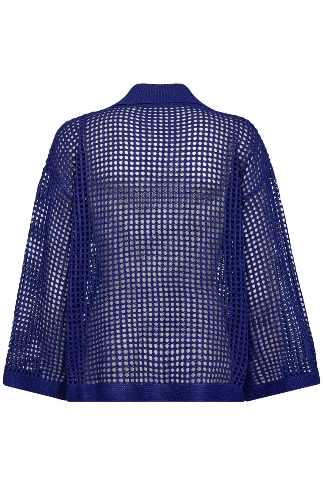 Co'Couture | OzzyCC Polo Hole Knit - New Blue (251-32182)