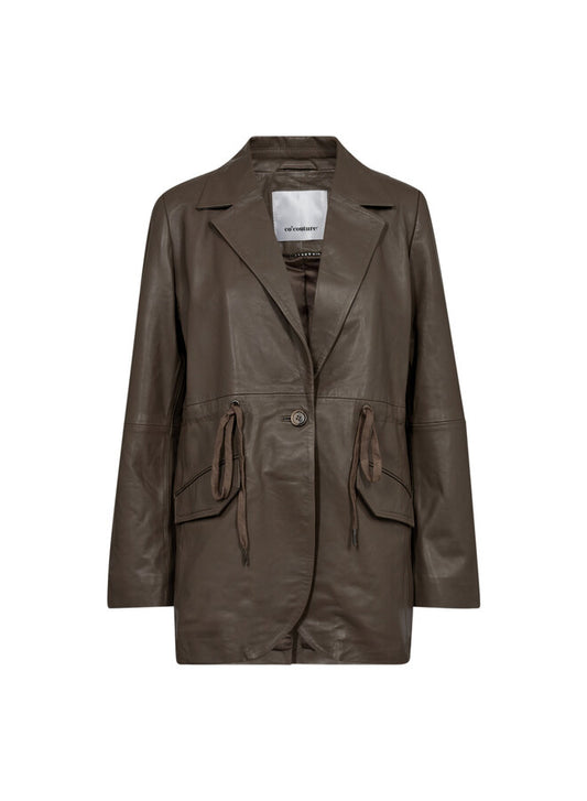 Co'Couture | PhoebeCC Tie String Leather Blazer