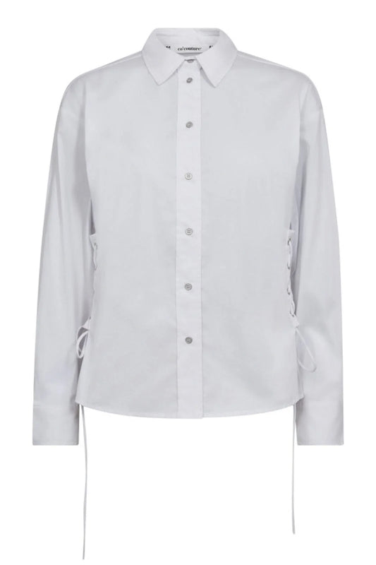 Co'couture | PoppyCC Eyelet Tie Shirt - White