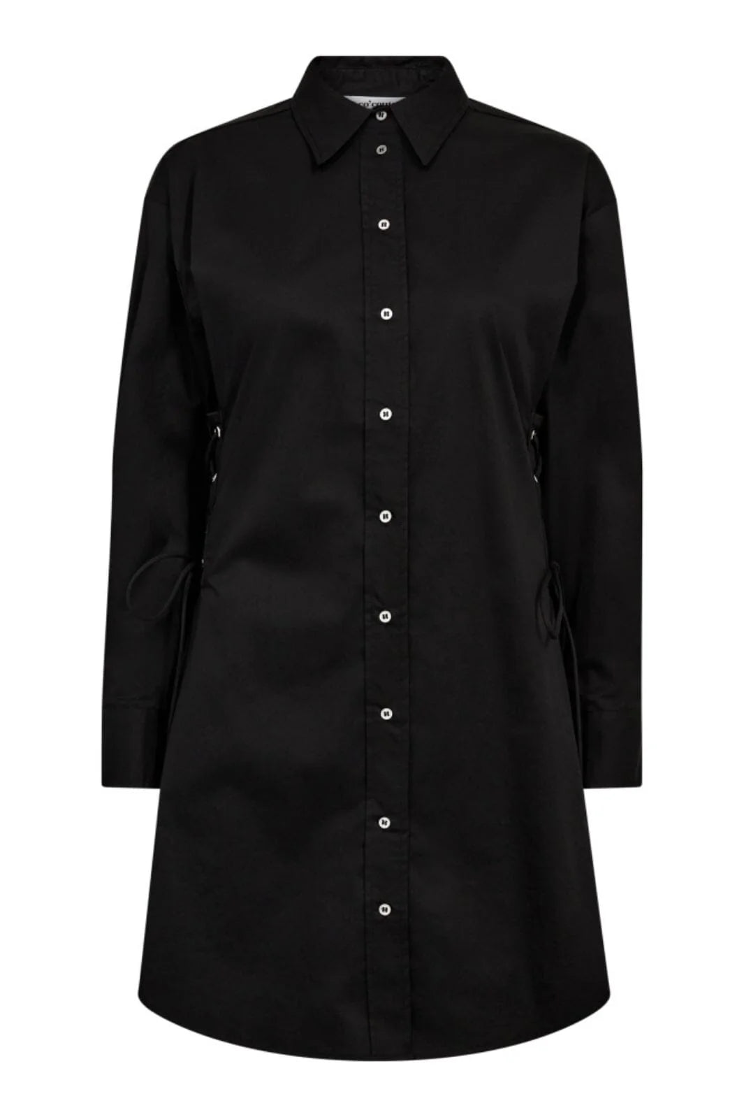 Co'couture | PoppyCC Eyelet Tie Shirt Dress - Black (36525)