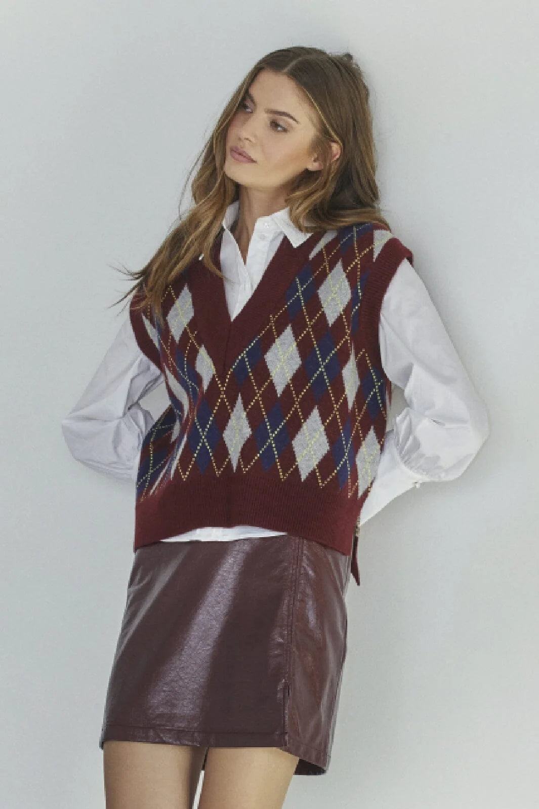 Co'couture | PosyCC Skirt- Wine Red (34220)