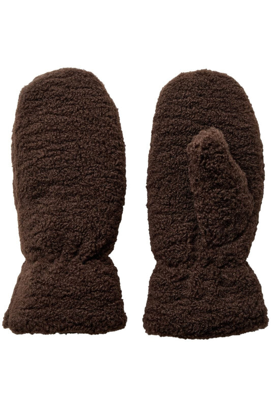 Co'Couture | ShannyCC Teddy Mitten - Dark Brown