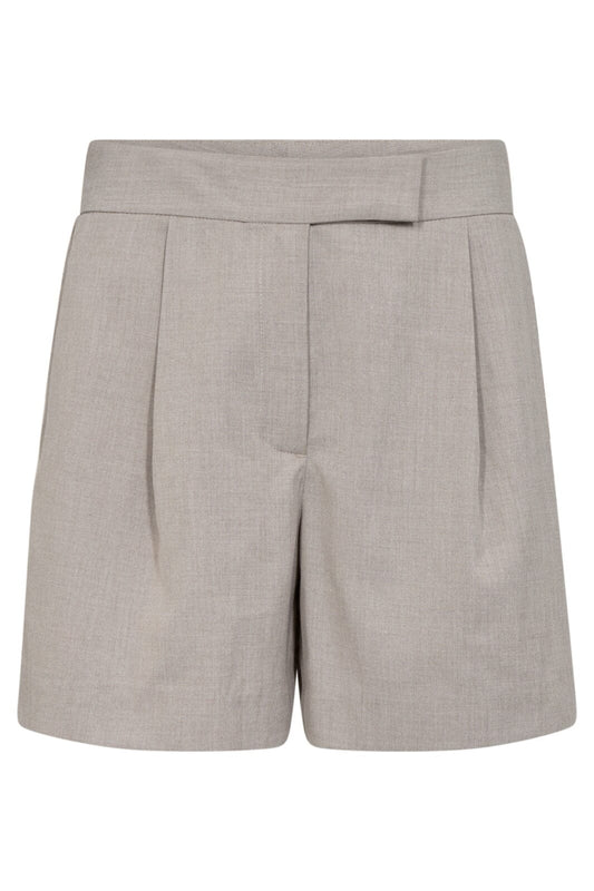 Co'Couture | VidaCC Crop Pleat Shorts - Cashew