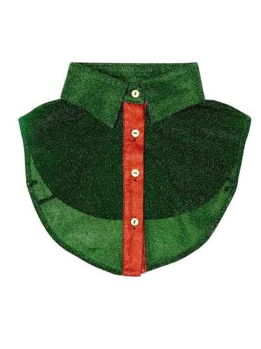 Pinned By K | Kraagje Glitter - Groen/Rood