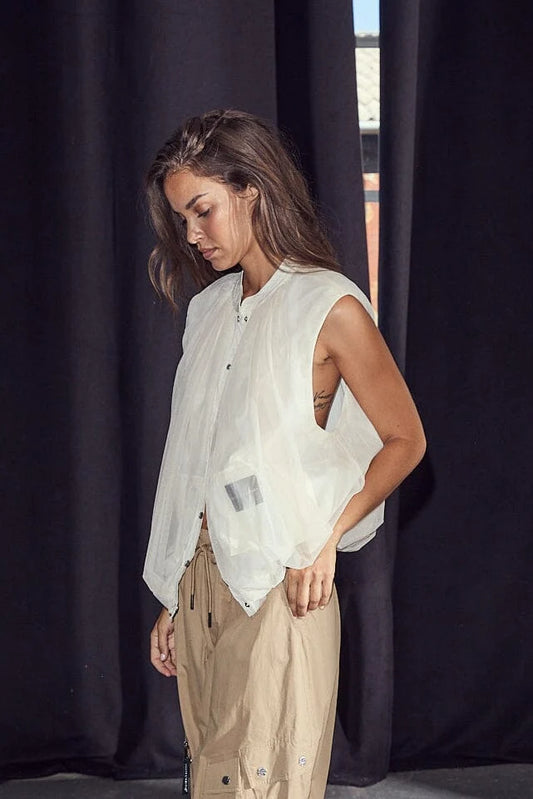 Haute L'Amitié | Ballet Logo Tech Vest - Almond