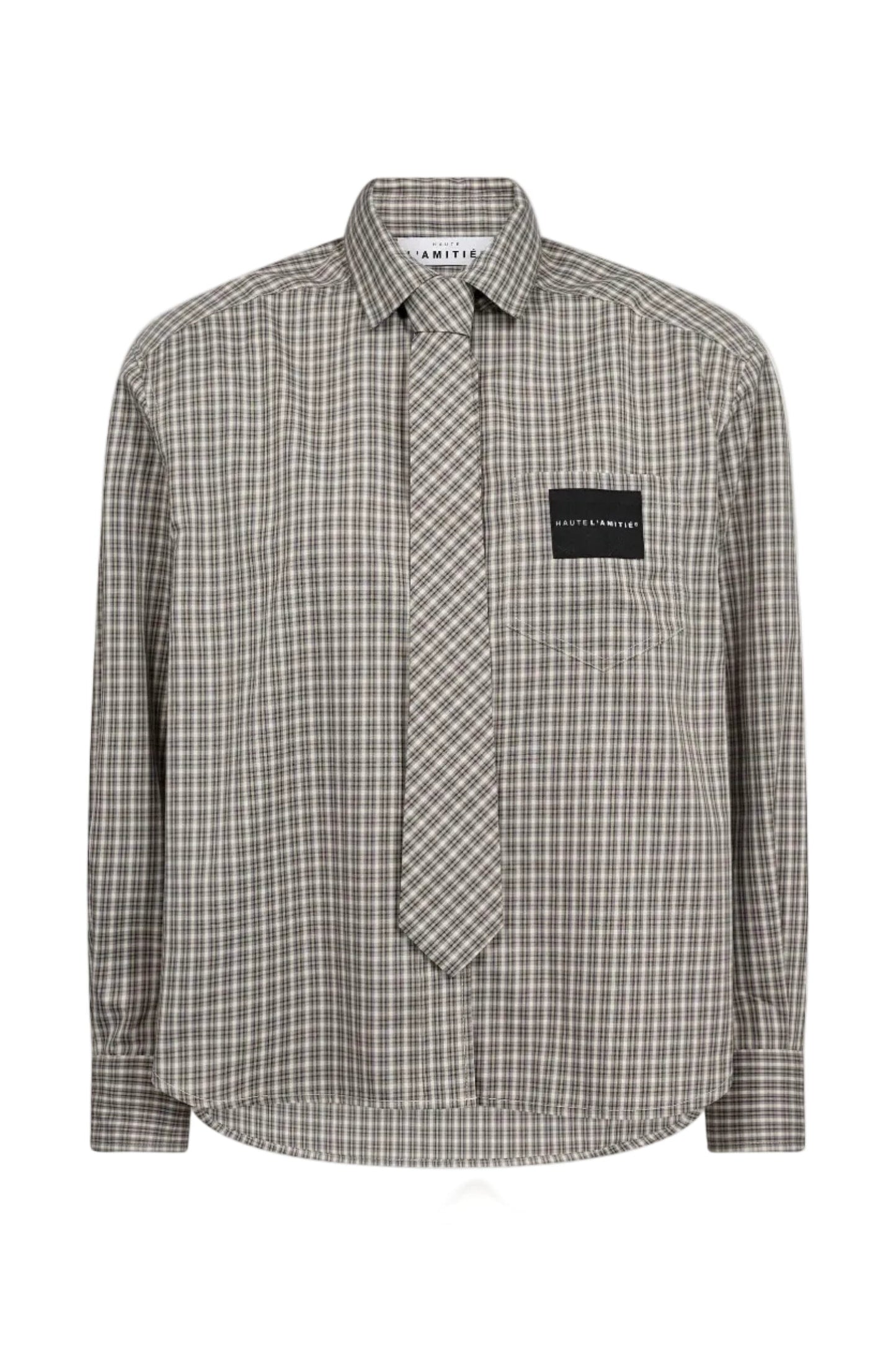 Haute L'amitié | Chess Tie Shirt - Beige