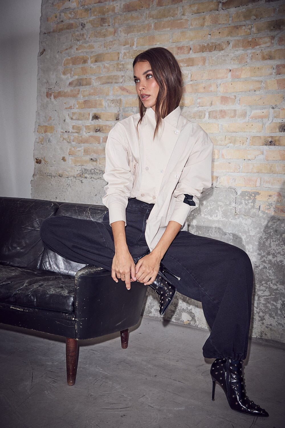 Haute l'Amitié | Denim Harem Tall Pant - Black (HL10871)
