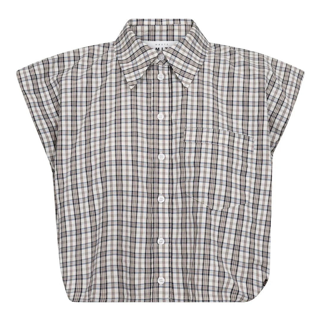 Haute l'Amitié | Dinnie NS Mini Check Shirt - Off-white/ Beige (HL10847)