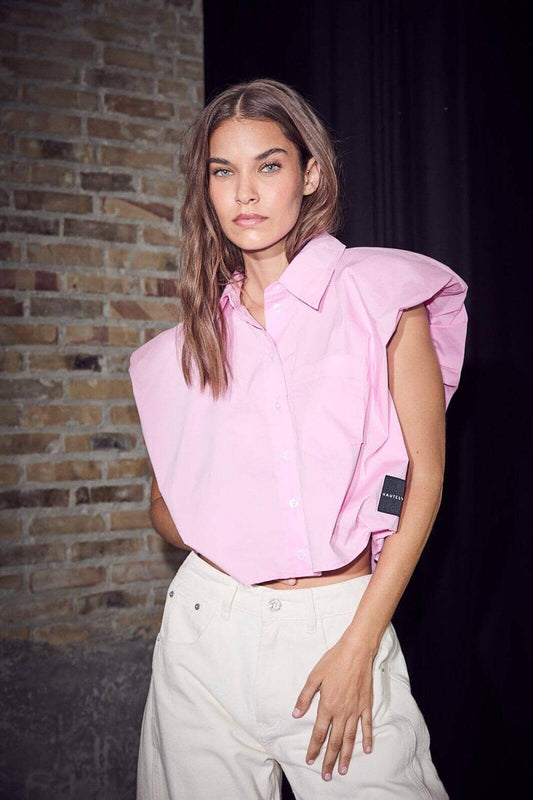 Haute l'Amitié | Dinnie NS Poplin Shirt - Bubblegum
