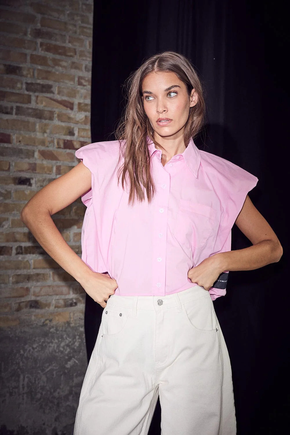 Haute l'Amitié | Dinnie NS Poplin Shirt - Bubblegum