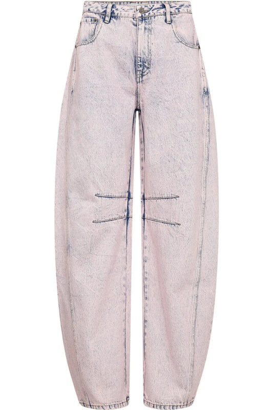 Haute L'amitié | Drew Barrel Panel Tall Jeans - Iced Rose