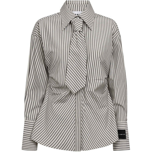 Haute L'amitié | Gemma Tie Stripe Shirt - Beige