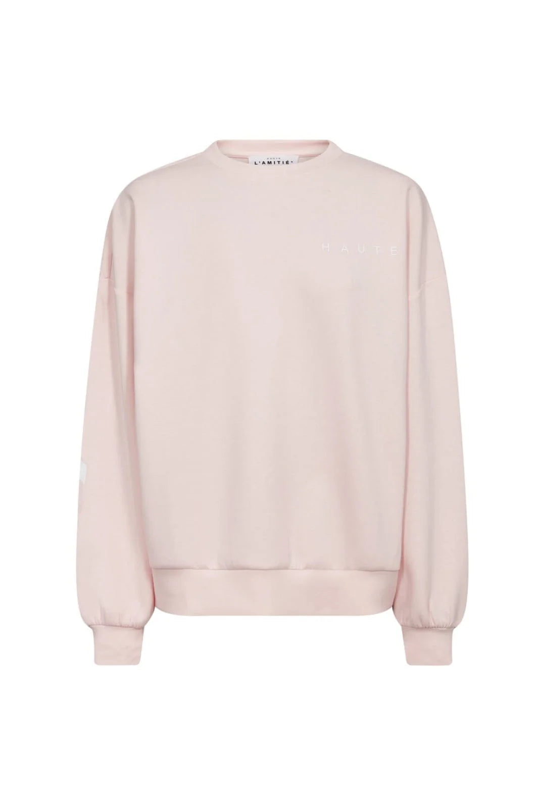 Haute L'amitié | Maxi Split Logo Sweat - Misty Rose