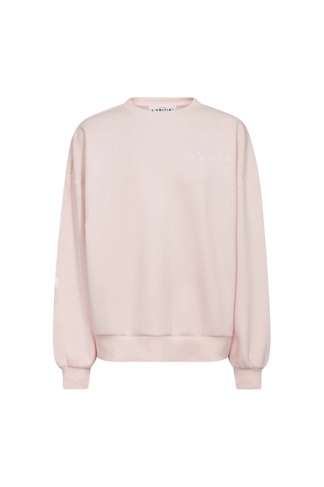Haute L'amitié | Maxi Split Logo Sweat - Misty Rose