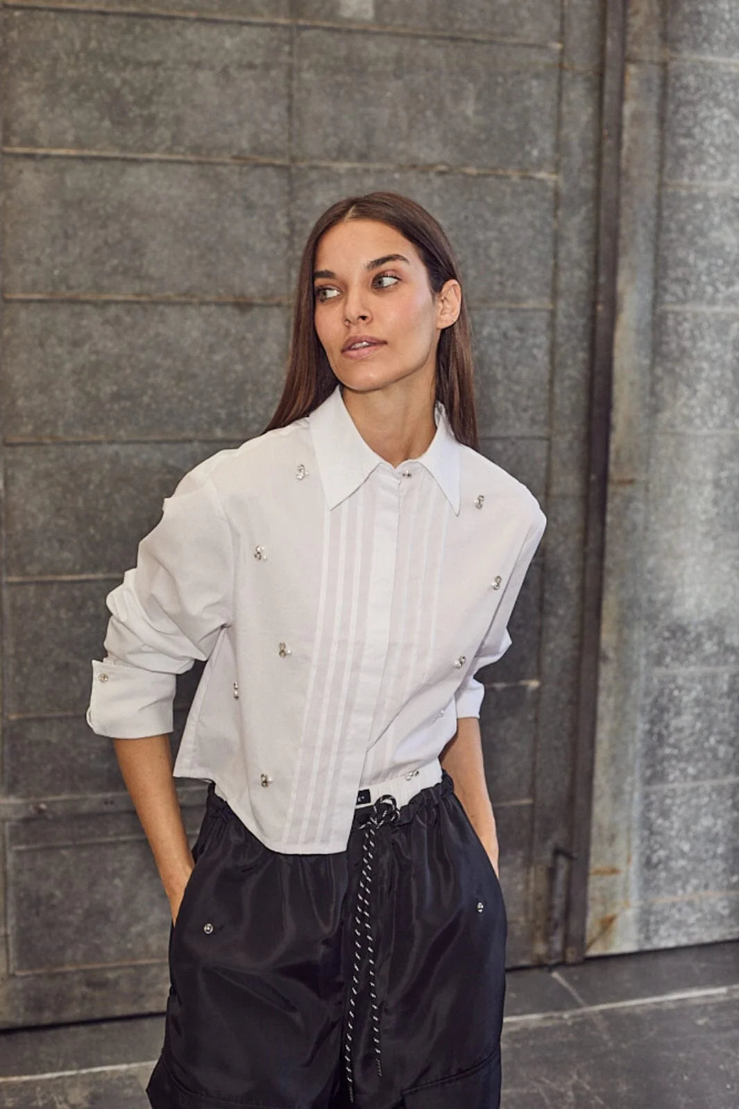 Haute L'Amitié | Crop Shirt - White (HL10334)