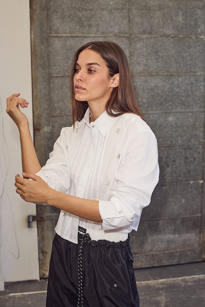 Haute L'Amitié | Crop Shirt - White (HL10334)