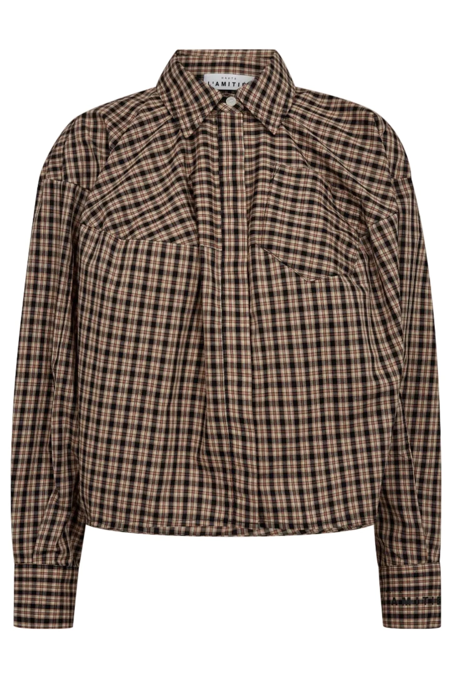 Haute L'amitié | Sophie Dessert Check Shirt - Dessert