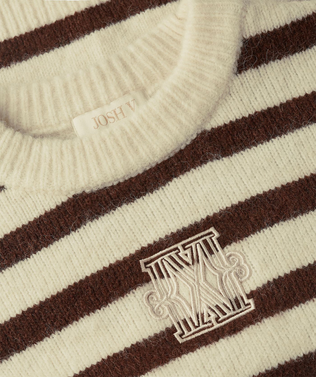 Josh V | Ize Oversized Trui - Brown Stripe