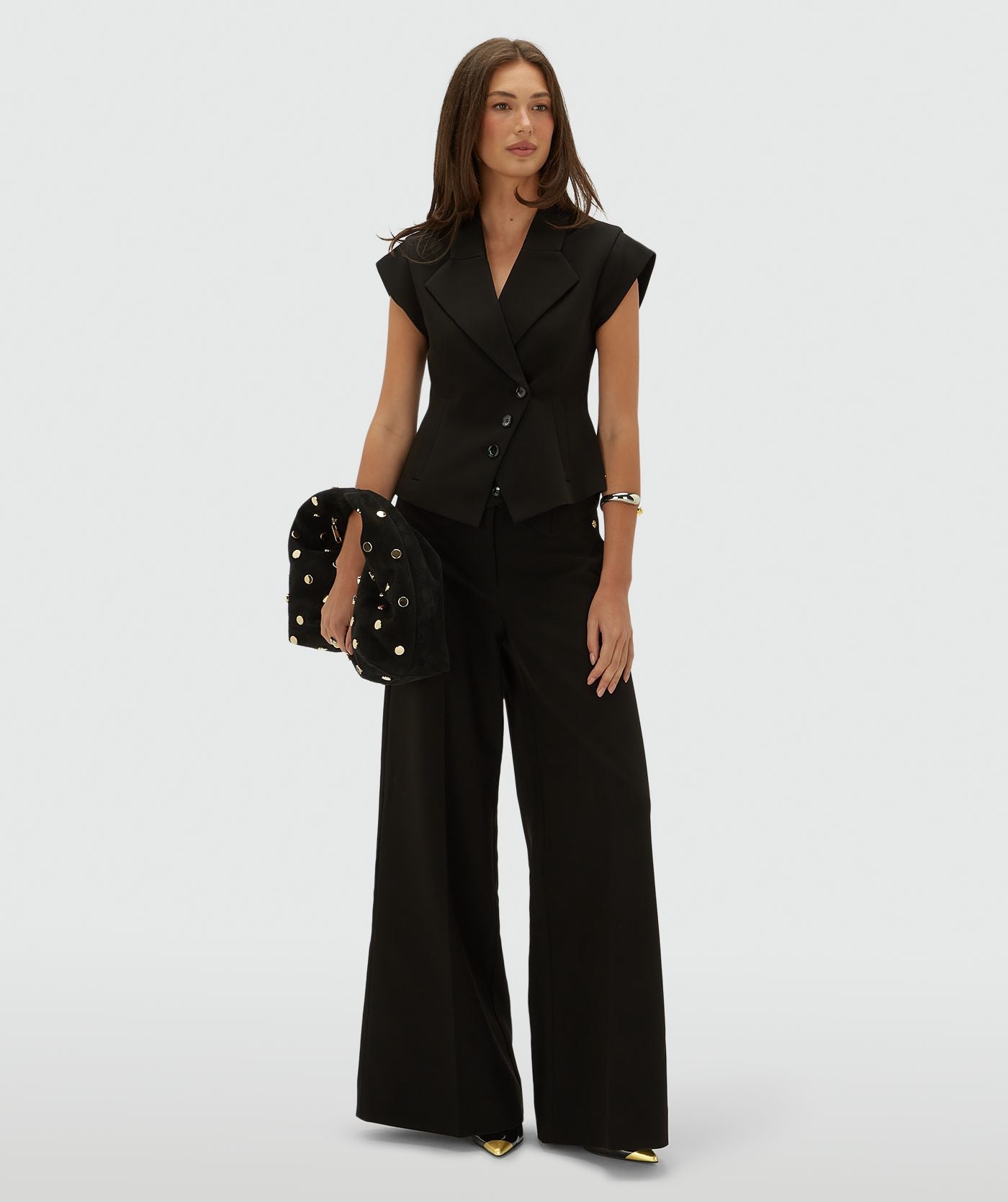 Josh V | Katleen Fitted Top - Black