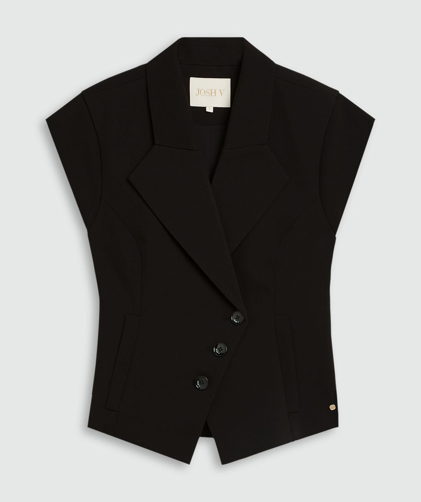 Josh V | Katleen Fitted Top - Black