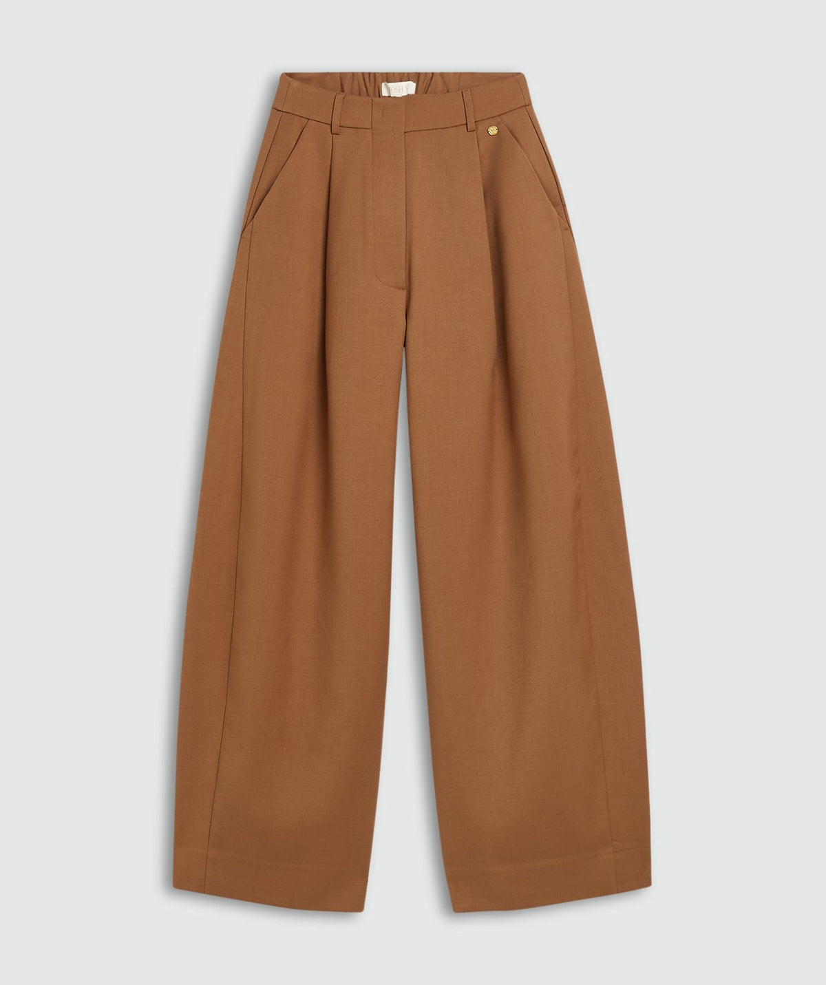 JOSH V | Kyle High Waisted Balloon Fit Pantalon - Cognac