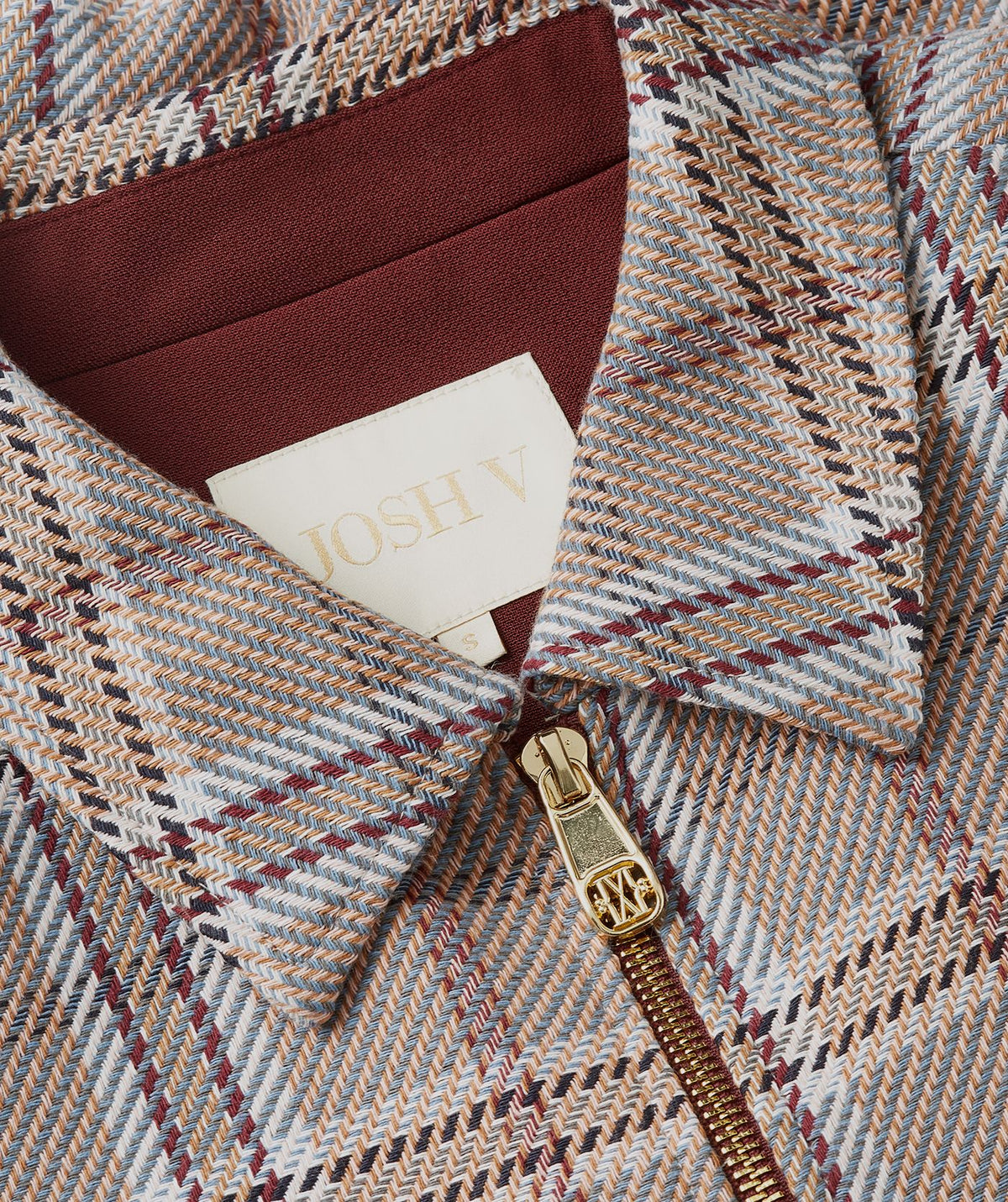 JOSH V | Pepper Oversized Jacket - Cognac Check