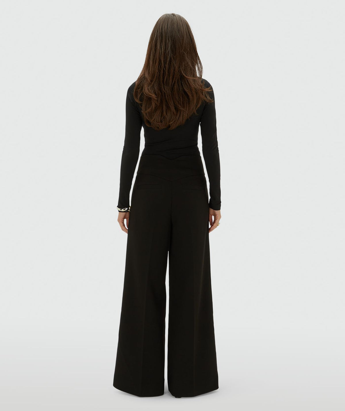 Josh V | Petra High Rise Wide Leg Pantalon - Black