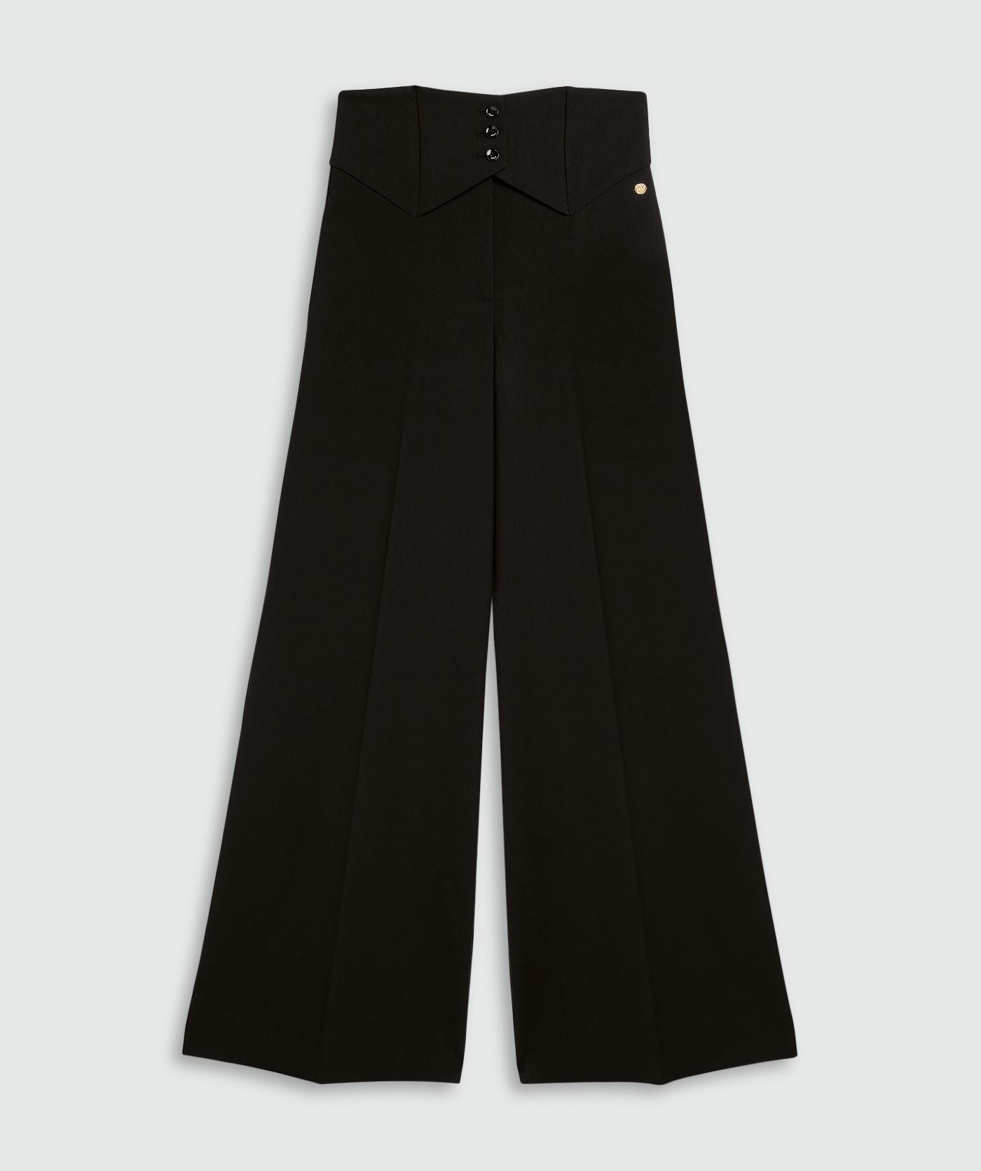 Josh V | Petra High Rise Wide Leg Pantalon - Black