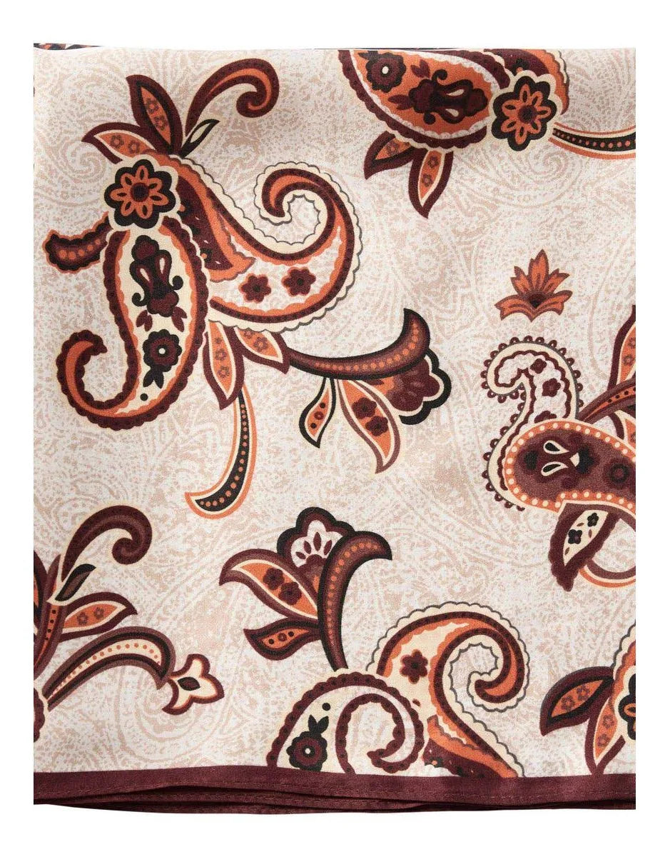 Co'Couture | ShilaCC Silk Bandie Scarf - Brown (500248)