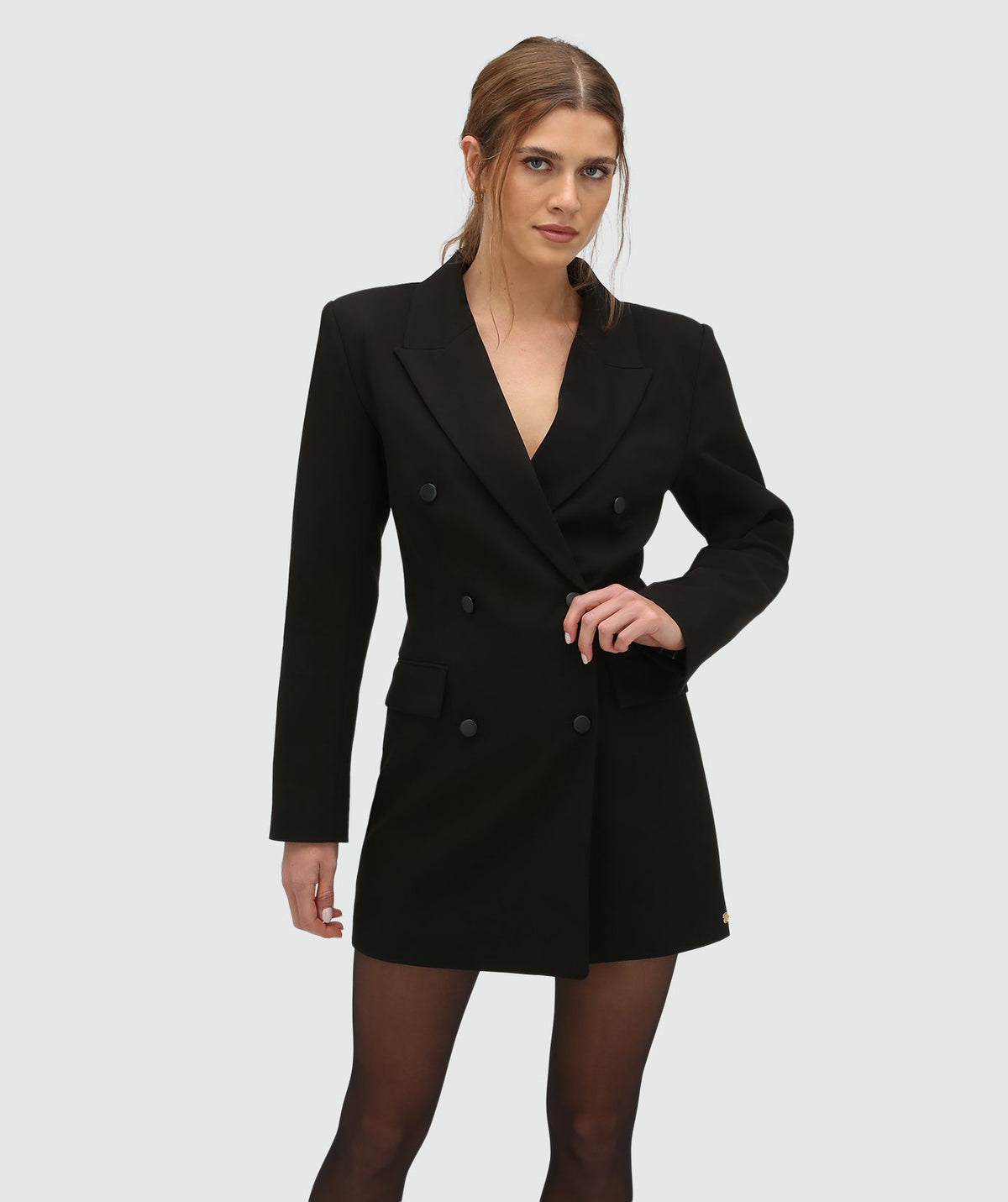 JOSH V | Sidy Fitted Blazer Dress With Short - Black