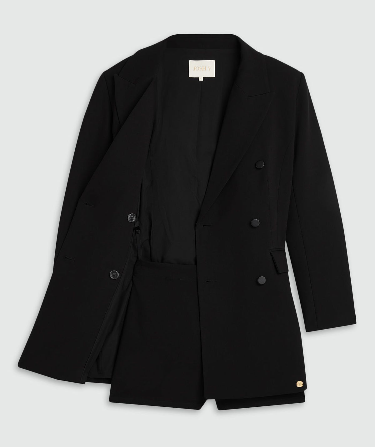 JOSH V | Sidy Fitted Blazer Dress With Short - Black