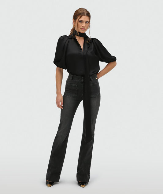 JOSH V | Sylvia Regular Fit Blouse - Black
