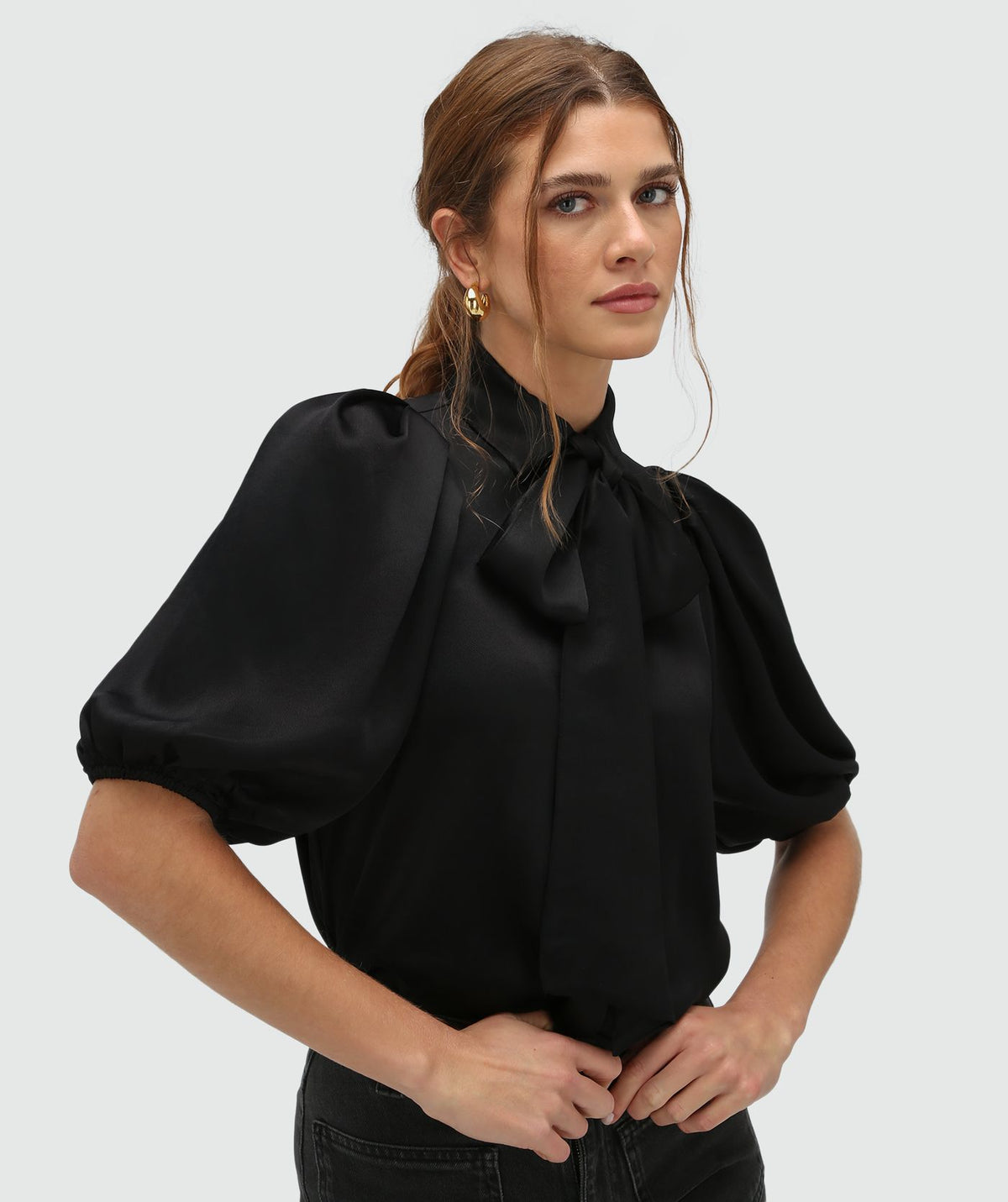 JOSH V | Sylvia Regular Fit Blouse - Black