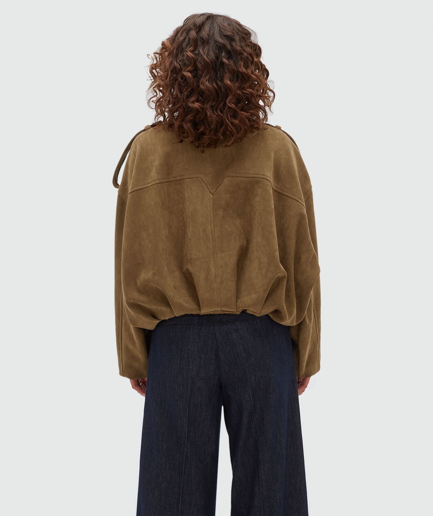 Josh V | Vito Suede Jacket - Dark Khaki (JV-2607-0310)