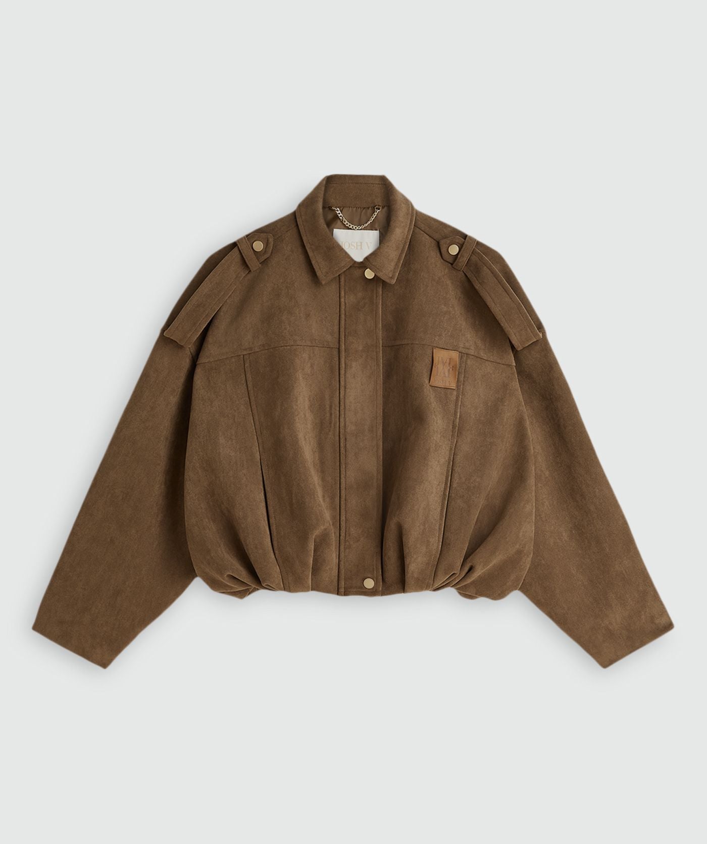 Josh V | Vito Suede Jacket - Dark Khaki (JV-2607-0310)